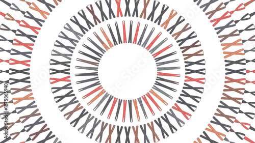 Symmetrical cross pattern design Vector