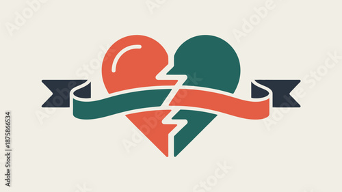 Healing broken heart Vector