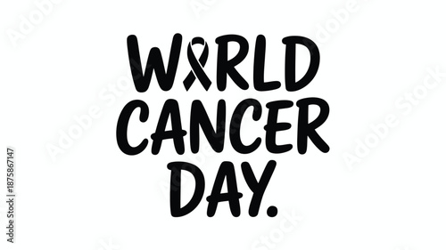 Celebrate world cancer day Vector