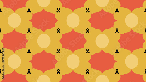 Patterned awareness ribbons Vector