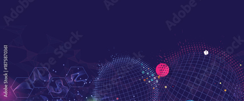 Abstract circuit system concept technology and science background