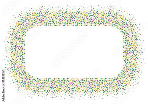 Mardi Gras carnival confetti seamless background. Mardi gras party background vector illustration