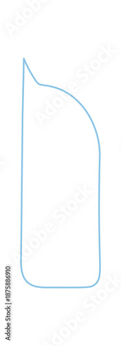 Handdrawn organic speech bubble outline with rectangle textbox form. Conversation message and chat icon blend natural shape with unique contour, hinting at circle inspiration, ideal for communication