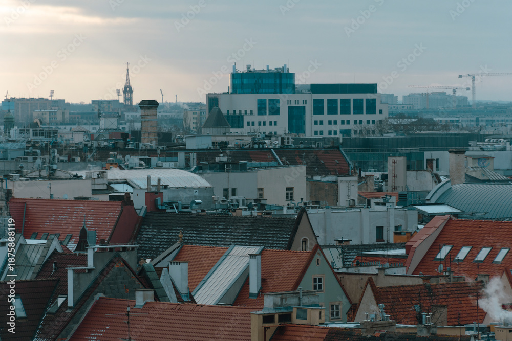 Obraz premium Pejzaż miejski Wrocławia