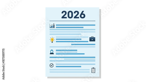 Visualizing 2026 Corporate Strategy: Annual Objectives, Innovative Ideas, Progress Tracking, and
