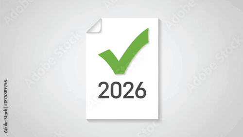 Annual target achievement represented on a certified document for the year 2026 successful