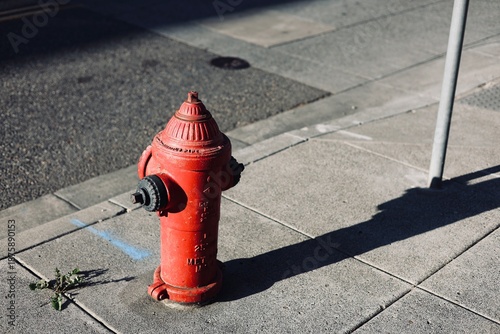 Foto fire hydrant in the street