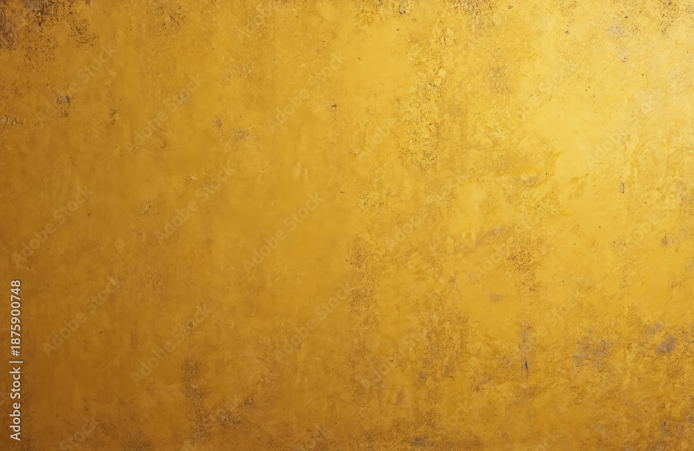 Fototapeta premium Old mustard concrete wall texture background with rough surface and paint stains. Aged cement surface with grunge details. Yellowish brown backdrop, pattern for design.