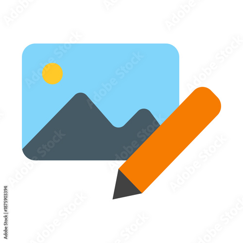 Photo Editing Vector Icon Design