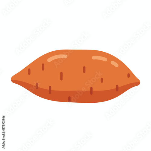 Orange Pillow on White Background