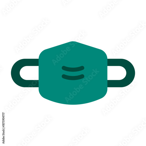 Medical Mask Vector Icon Design