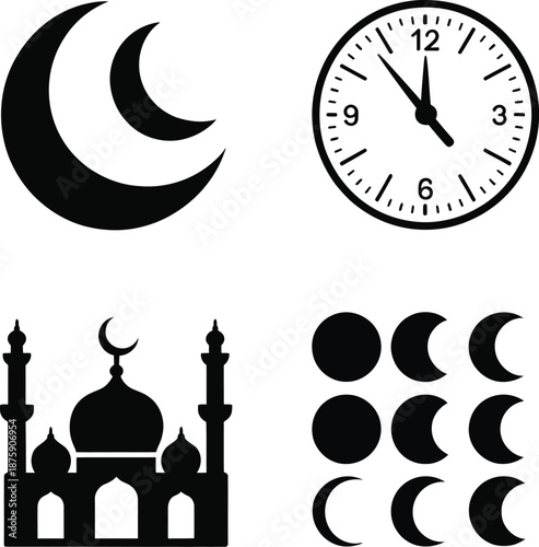 clock tower in moscow russia silhouettes