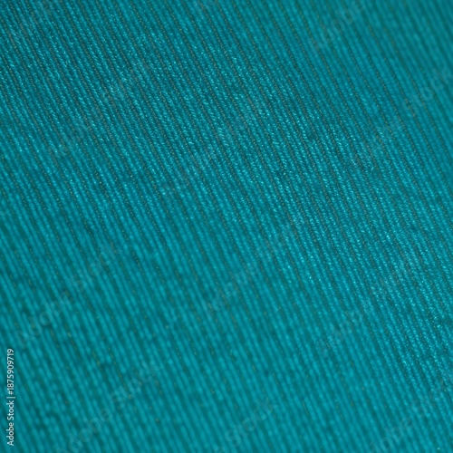 Bild auf Leinwand Teal corduroy fabric textured background