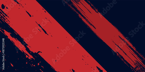 Black and red abstract grunge background with halftone style modern arts grunge sport. eps 10
