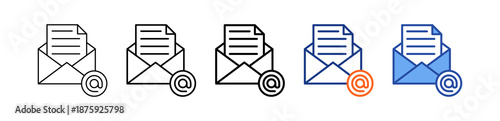 Email Different Set Vector Icon