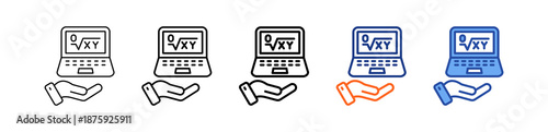 Laptop Different Set Vector Icon