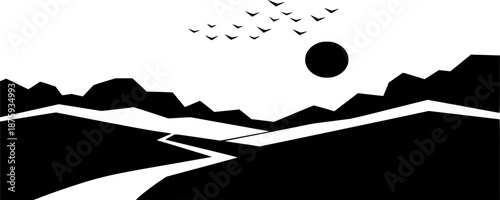 black silhouette of a plane