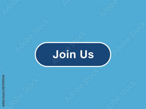 Blue Join Us Button on Light Background.