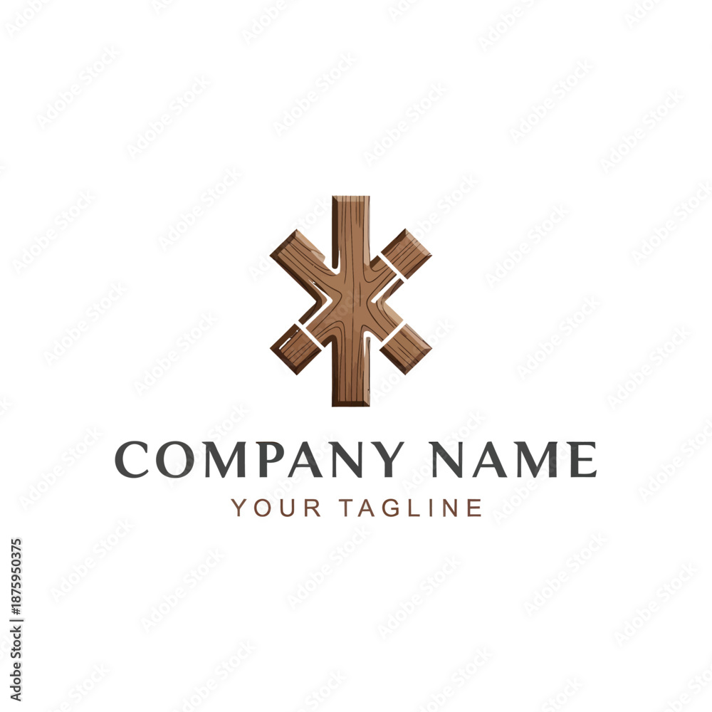 Obraz premium Elegant medical symbol logo design for healthcare company branding.