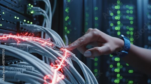 Managing Network Cabling and Servers in a Data Center