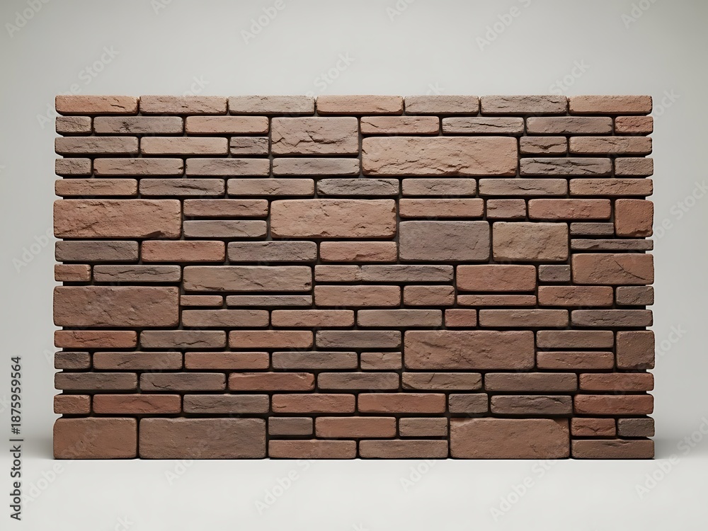 Fototapeta premium Decorative stone wall panel showcasing rustic elegance and textural design