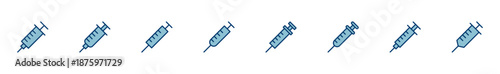 Syringe icon vector isolated on white background. injection icon