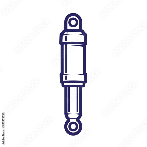 shock absorber icon illustration isolated on transparent background for automotive suspension system