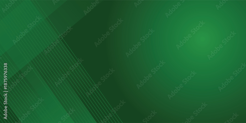 Obraz premium Abstract green sporty background template vector with shiny lines and lights. Green background with strong pattern design.Eps10 vector