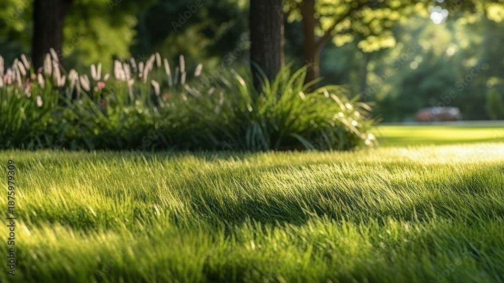 Fototapeta premium Grass outdoors nature garden.