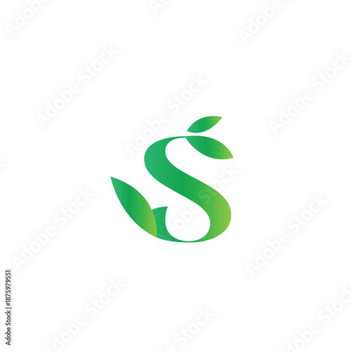 initial S Combine Linked with Symbol Leaf