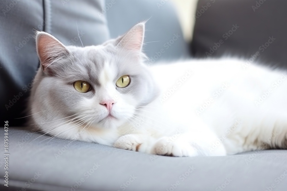 Obraz premium Animal mammal kitten white.