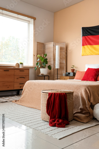 Interior of bedroom with Ge...