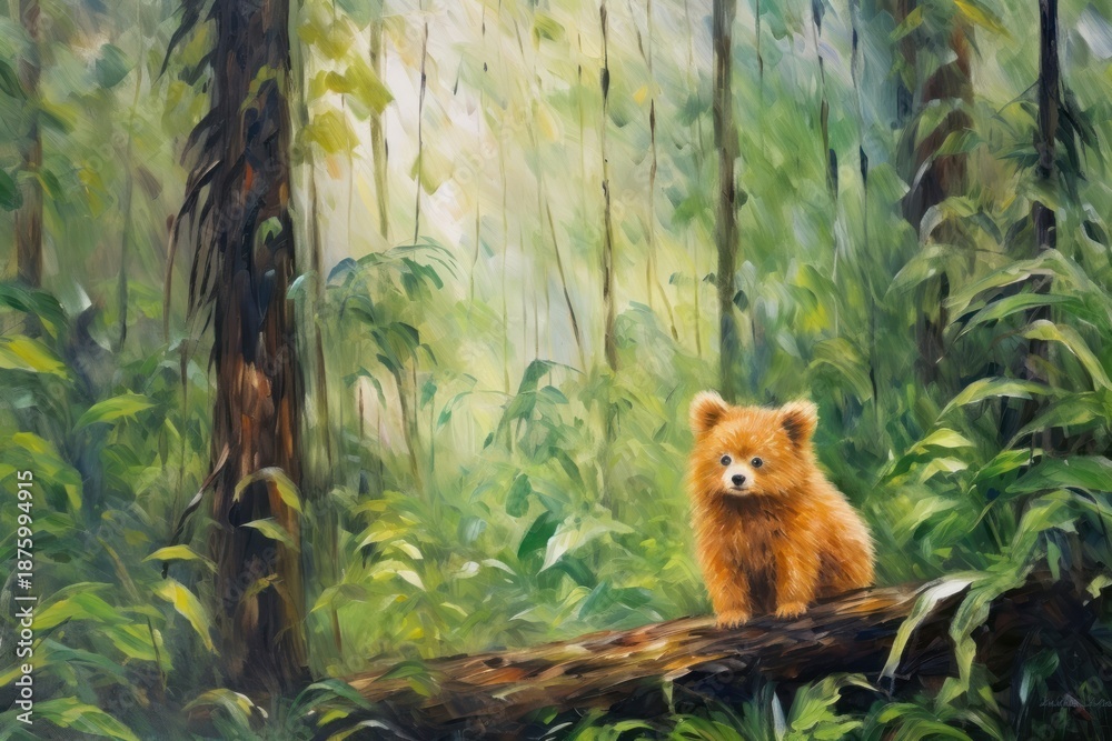 Fototapeta premium Pom person Daintree Rainforest rainforest wildlife outdoors.