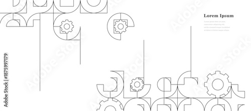 幾何学 抽象 サークル パターン テクノロジー 背景