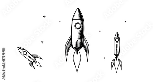 rocket, launch, space, vector, illustration, line, drawing, outline, icon, symbol, spaceship, astronomy, science, technology, innovation, startup, future, mission, orbit, galaxy, universe, cosmic, fli