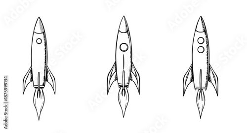 spaceship, rocket, space, vector, illustration, line, drawing, outline, icon, symbol, launch, flight, mission, orbit, astronomy, cosmic, galaxy, universe, science, technology, innovation, startup, fut