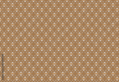 The background pattern in the form of wings and diamonds is combined into an artistic ethnic nuance, combined with brown color, suitable for cultural backgrounds, wallpaper, ethnic culture, fabric