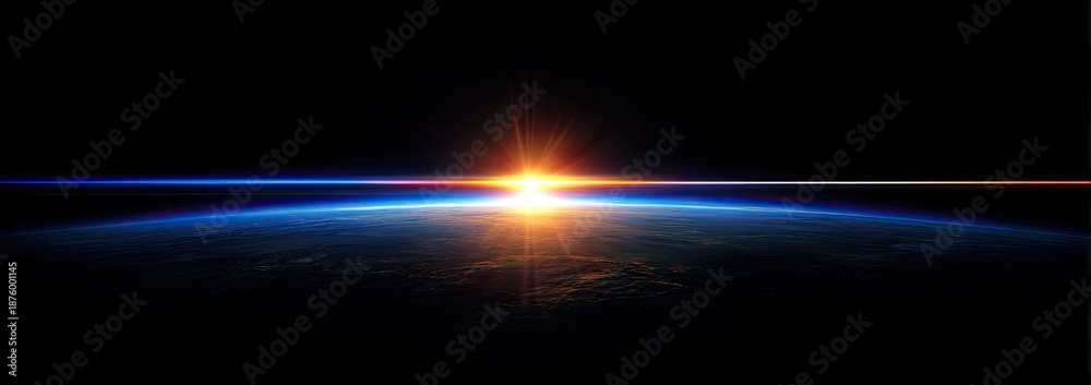 custom made wallpaper toronto digitalSunrise over Earth (1)