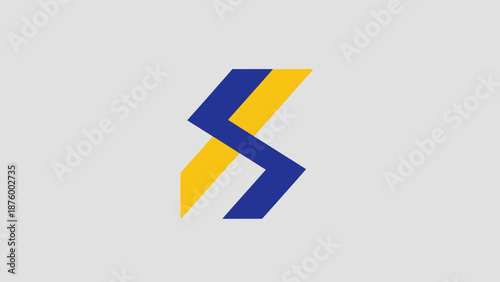 Abstract Blue and Yellow Logo Design Element. Free Download Abstract Blue and Yellow Logo Design Element. - GFXLoad