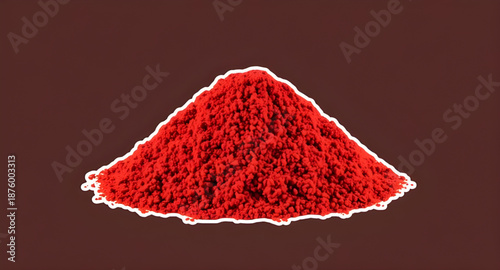 red, chili, pepper, powder, spice, hot, spicy, seasoning, food, ingredient, vector, illustration, flat, simple, minimal, icon, symbol, graphic, isolated, background, cooking, kitchen, flavor, taste, h