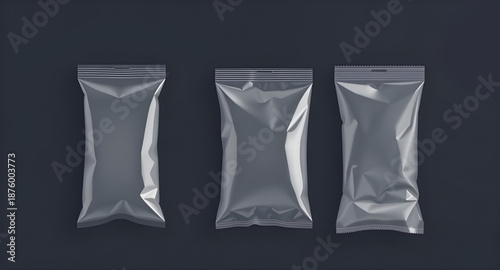 plastic, packaging, package, pack, bag, wrapper, pouch, container, vector, illustration, set, collection, product, retail, shopping, food, storage, transparent, clear, mockup, template, blank, empty, 