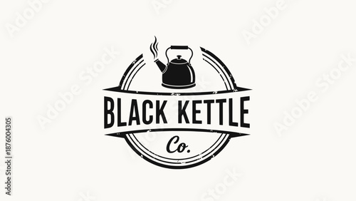 Black Kettle Company Logo Design Element.