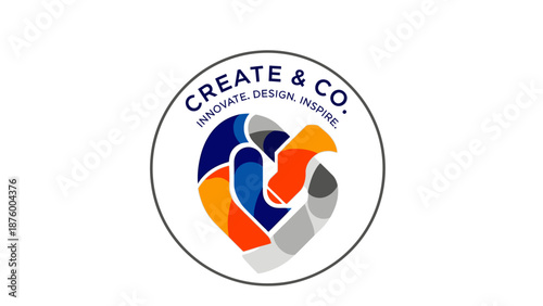 Colorful Logo Design for Create and Co.