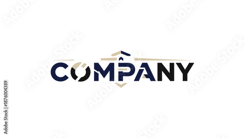 Company Logo Design Element Typography.
