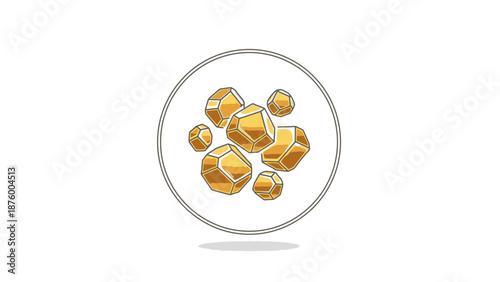 Golden Nuts in a Glass Bowl.