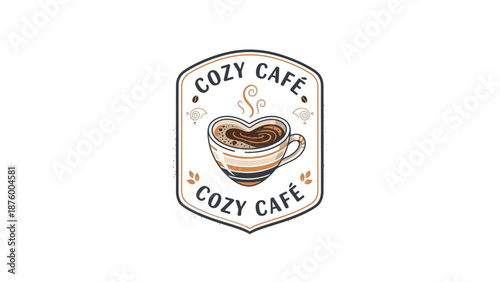 Illustration of a Coffee Cup Logo.