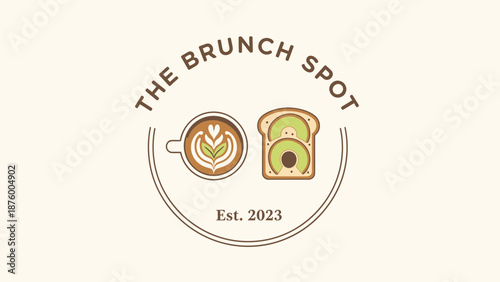 The Brunch Spot Logo Design Elements.