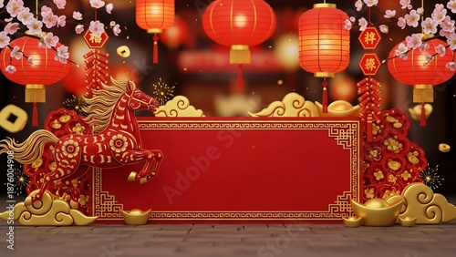 Lunar New Year 2026 Decorations – Red Horse Chinese New Year Celebrations & Traditions