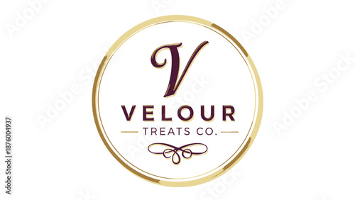 Velour Treats Company Logo Design Element.