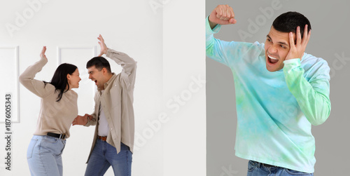 Young man suffering from lo...